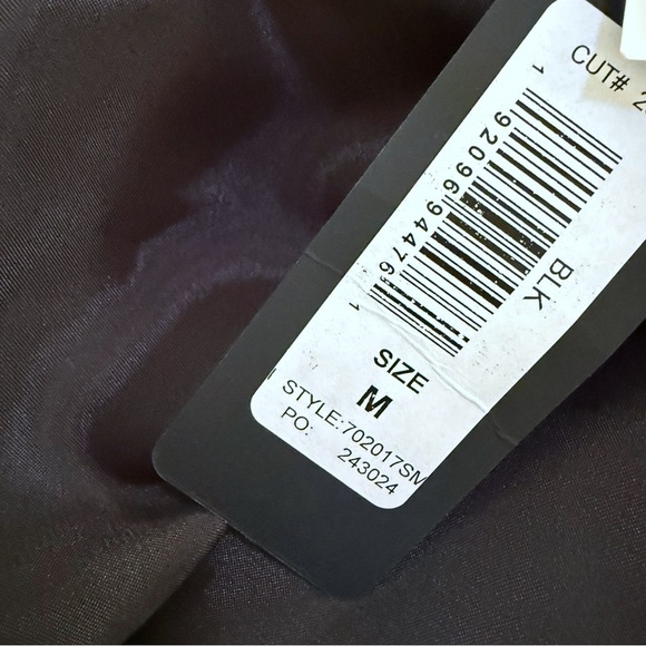 Bebe Slip Dress Size M NWT Satin Black Cowl Neck Lightweight Minimalist Midi NWT - Picture 8 of 9